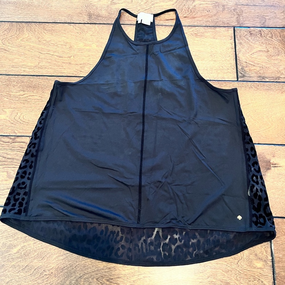 Kate Spade x Beyond Yoga Leopard Mesh Back Activewear Tank Top